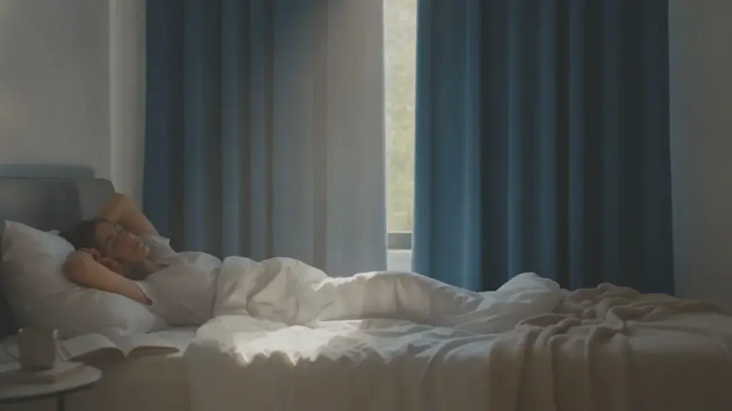 Was mit Ihrem Schlaf passiert, wenn Sie die Vorhänge leicht geöffnet lassen, und warum Morgenlicht manchmal wirklich hilft