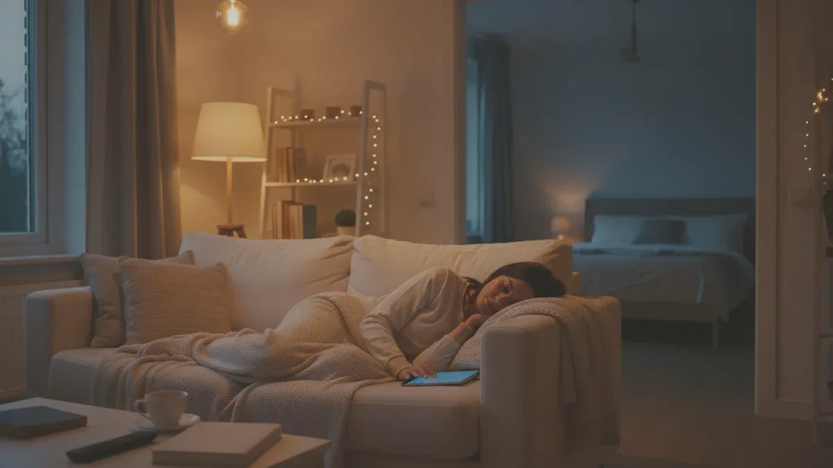 Schlafen Sie auf dem Sofa leichter ein als im Bett? Dieser Abendtrick sorgt für besseren Schlaf